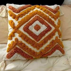 Boho Style Throw Pillow Cover
